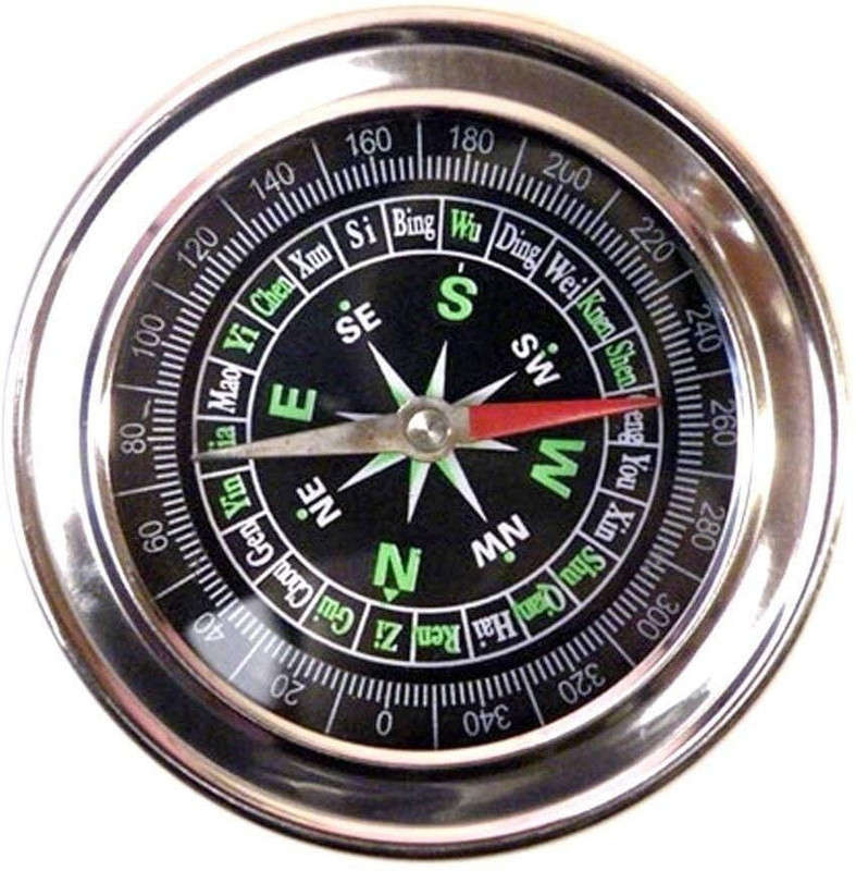 ABSD Stainless Steel Compass Compass(Silver)