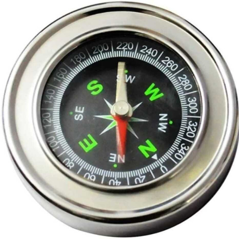 VE AND YOU Stainless Steel Military Directional Magnetic Compass Compass(Silver)
