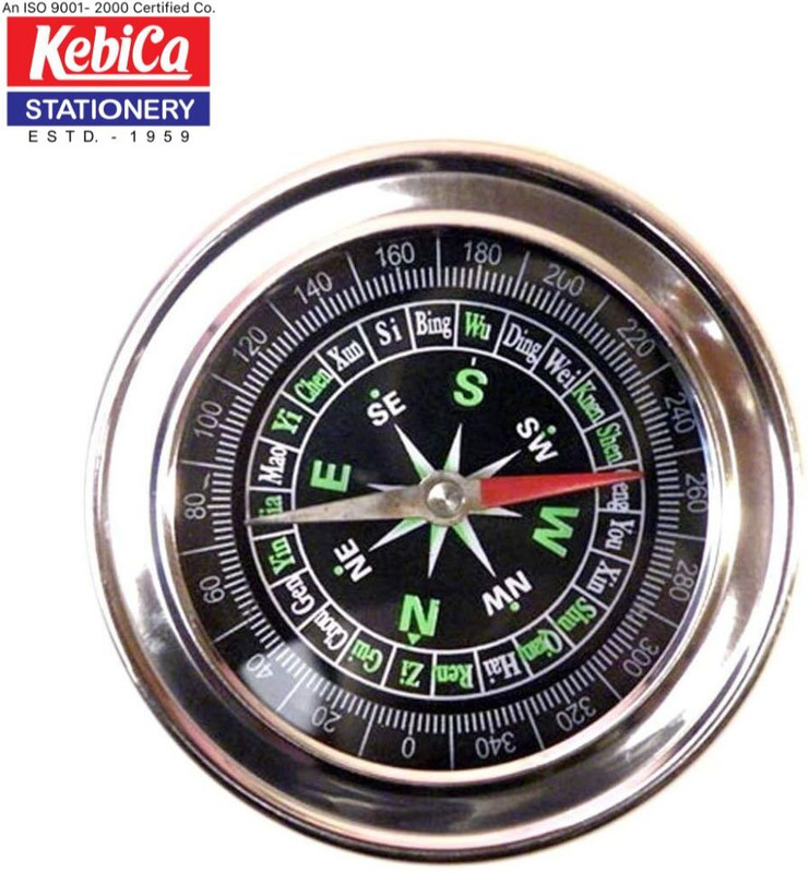 VE AND YOU Stainless Steel Military Directional Magnetic Compass Compass(Silver)