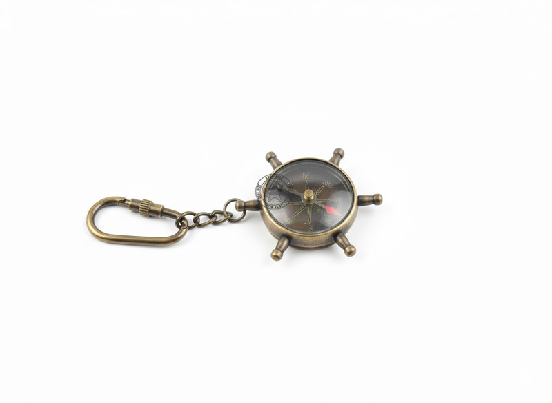 ZEST BIZZ Antique 3 Inch Sundial Compass Great Gift Item BVGF Compass(Black)