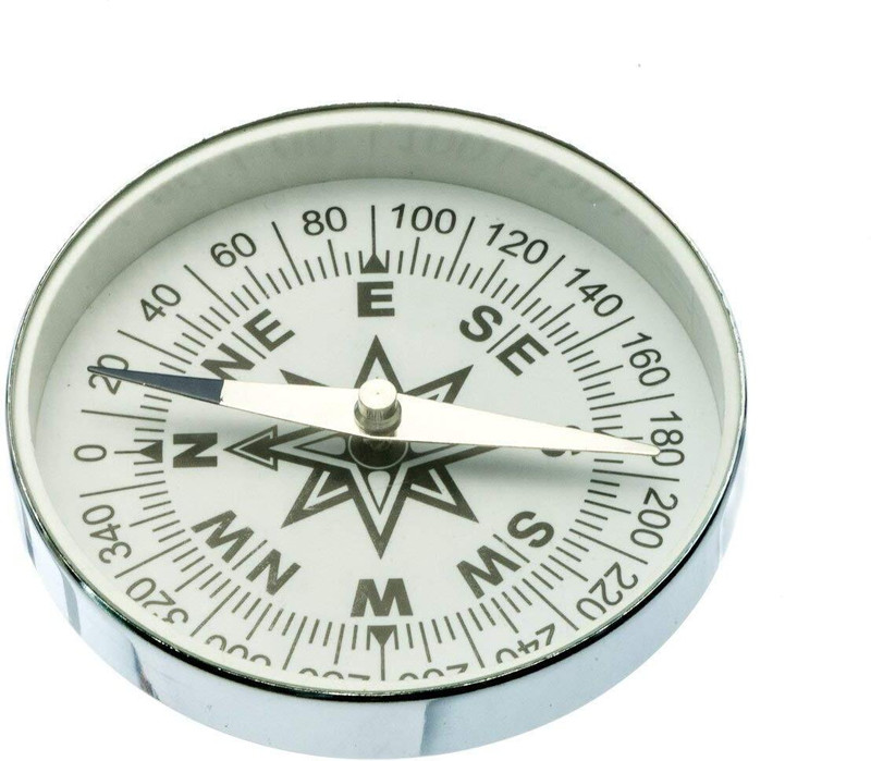 wkm Magnetic Compass 50mm (Pack of 2) Compass(White)