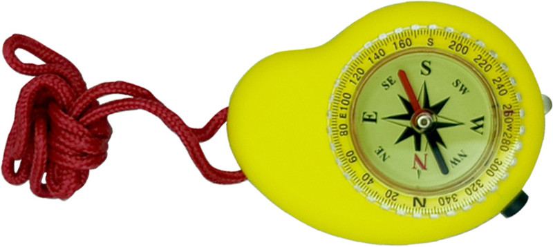 SEEGATE Hand Compass Waterproof Outdoor Travel Car Compass Compass(Yellow)