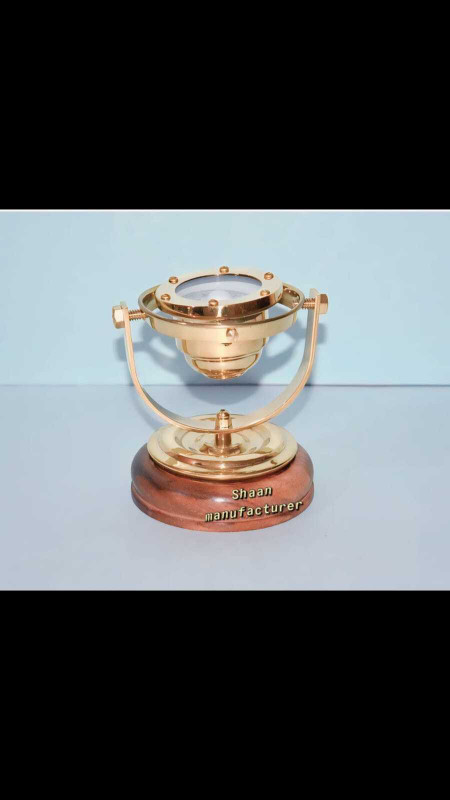 Shaan Manufacturer Gimbal compass Compass(Gold)
