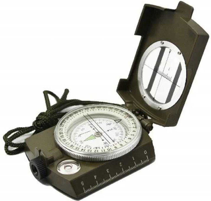 Justakeit Direction Compass Portable Camping Compass MilitaryArmy Multifunctional Tactical Compass(Green)
