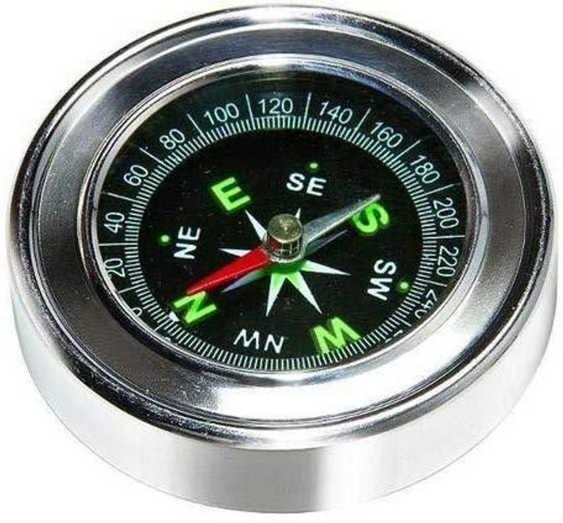 Royals Stainless Steel Directional Magnetic Compass Compass(Silver)
