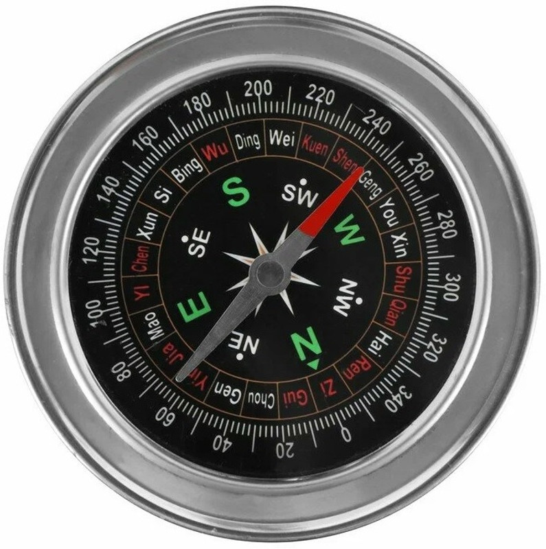 Xydrozen Magnetic Field Navigation Professional Compass Compass(Silver)