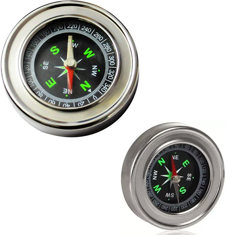 Glory New Stainless steel camping Esports Magnetic Compass(Silver)