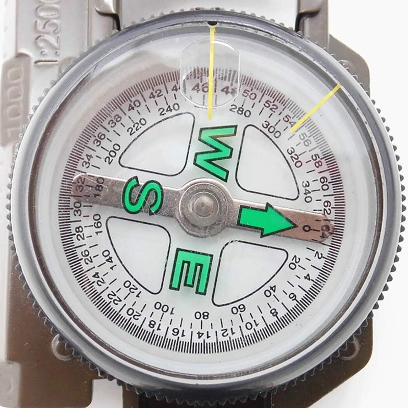 EIS Magnetic Military Folding Scale Pocket Suitable for Camping Outdoor Compass(Green)