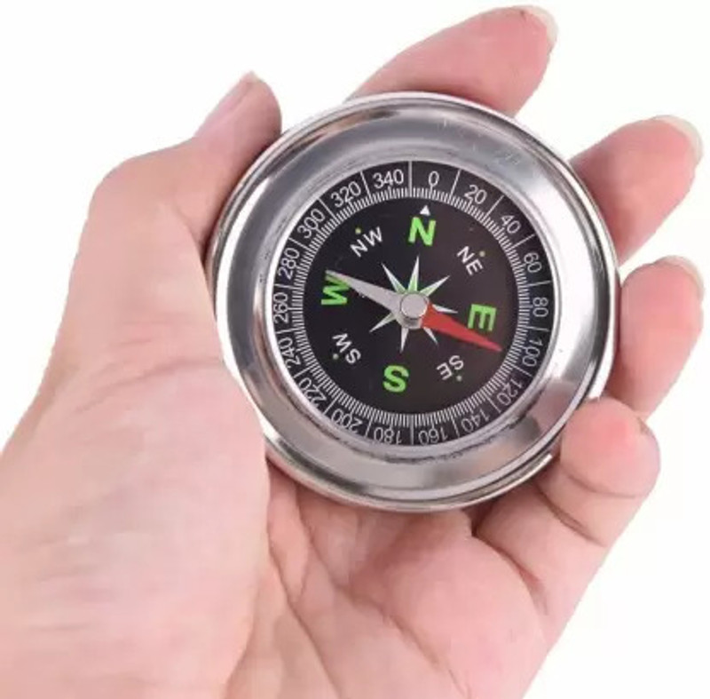 Roves Fashion Pocket Magnetic Compass for Hiking, Camping, and Outdoor Navigation Compass(Multicolor)