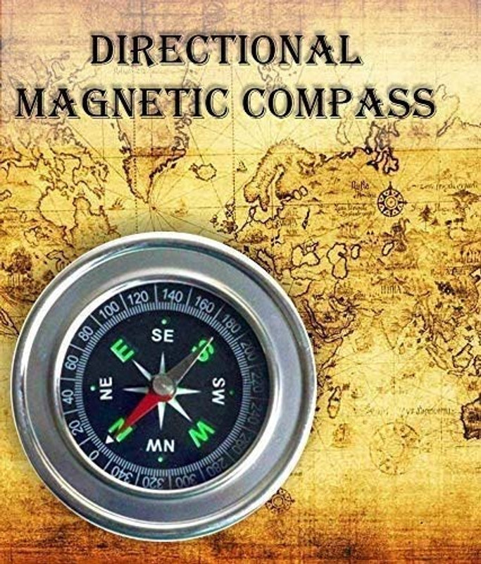 Crostal Magnetic hand held compass for ship and airplanes Compass(Black)