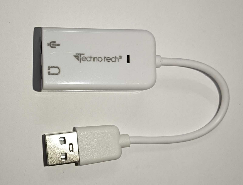 SADT USB Sound Adapter 7.1 Channel Combo Set Designed for Gaming(White)