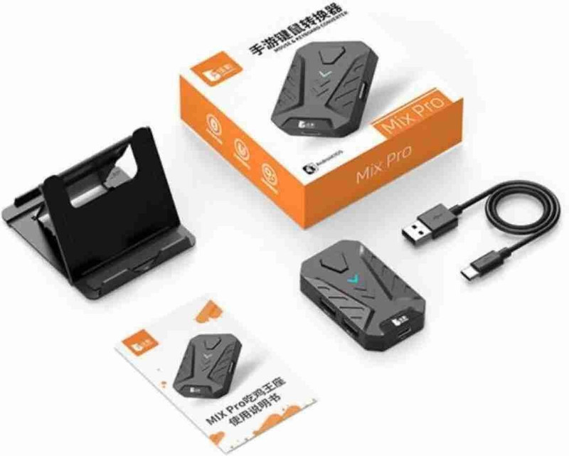 Extreme Gaming Keyboard Mouse Converter Adapter, No-Delay Performance, Adjustable Stand Combo Set Designed for Gaming(Black, keyboard and mouse converter 4 in 1 gaming combo pack)