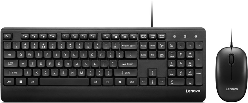 Lenovo 110 USB-A Wired Combo Combo Set(Black)