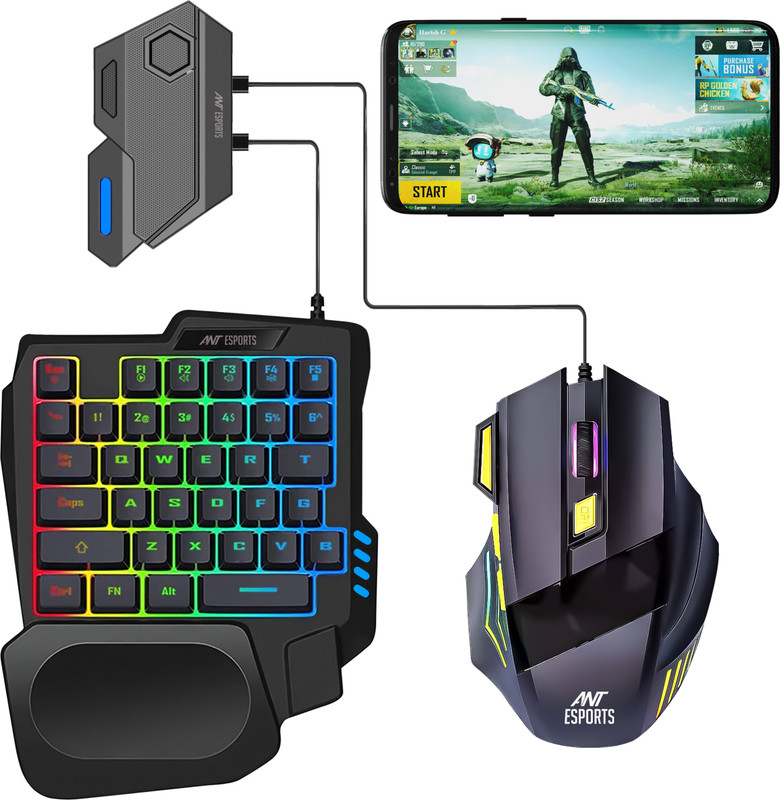 Ant Esports MG401 V2 PRO Combo Set Designed for Gaming(Black)
