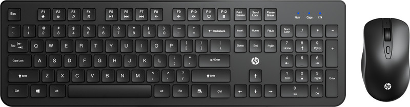 HP KM290 Wireless Mouse and Keyboard Combo Combo Set(Black) - 43% off at DetectaDeal