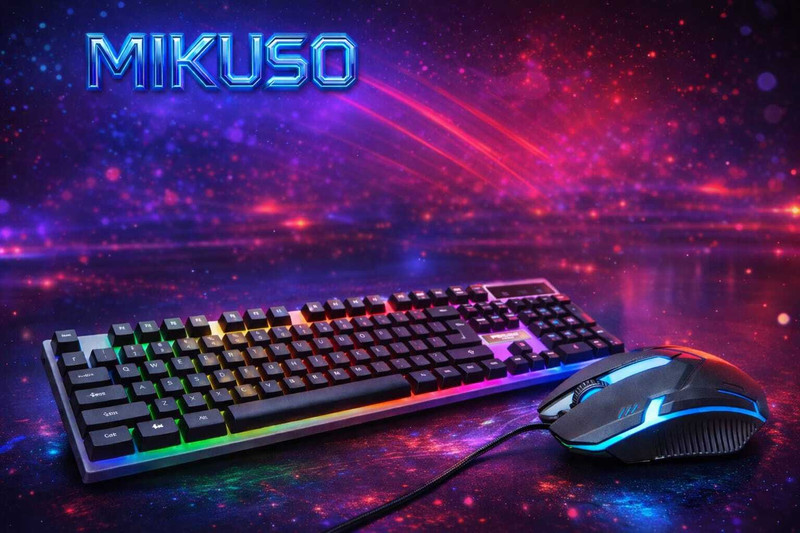 KINETICART GKM_250 Combo Set Designed for Gaming(Black)