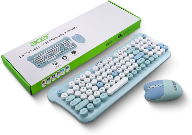 Acer ZC.A01SI.18M Combo Set(White, Blue)