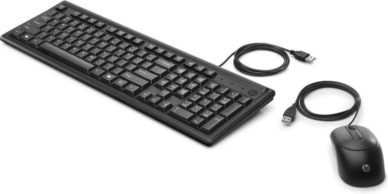 HP KM190 Wired Mouse and Keyboard Combo Combo Set(Black)