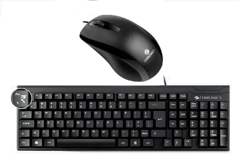 ZEBRONICS ZEB-K35-ALEX COMBO Combo Set(Black)