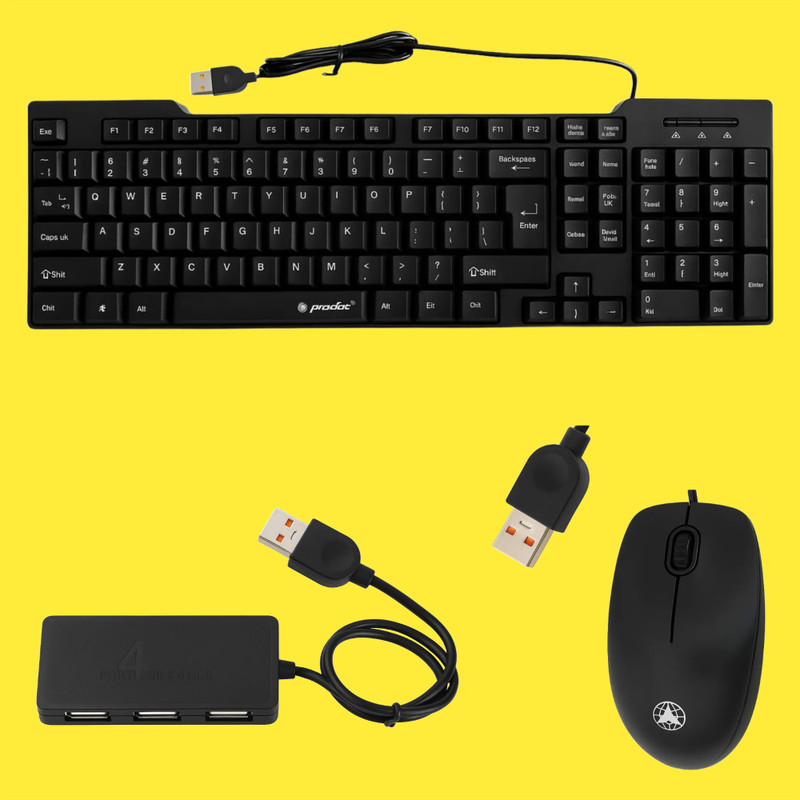 GAMESOUL MOBILE GAMING COMBO PACK Combo Set Designed for Gaming(Black)