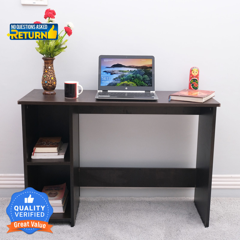 Ebee Engineered Wood Computer Desk(Modular, Finish Color - Wenge, DIY(Do-It-Yourself))