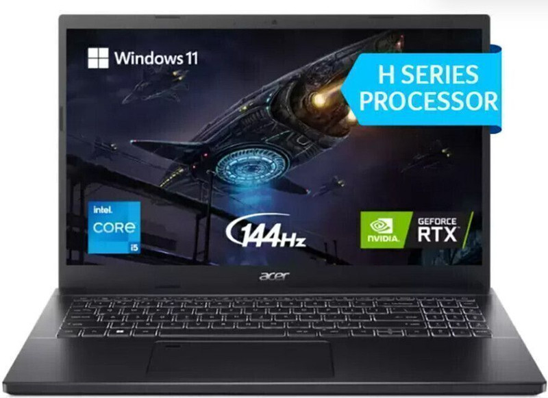 Acer Aspire 7 Intel Core i5 12th Gen 12450H - (16 GB/512 GB SSD/Windows 11 Home/4 GB Graphics/NVIDIA GeForce RTX 3050/144 Hz) A715-76G-548J Gaming Laptop(15.6 Inch, Charcoal Black, 2.1 Kg) - 38% off at DetectaDeal