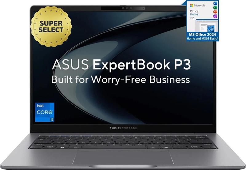 ASUS Expertbook P3 Metal High-performance processor Intel Core i7 13th Gen 13620H - (32 GB/1 TB SSD/Windows 11 Home) P3405CVA-LY0308WS Thin and Light Laptop(14 Inch, Misty Grey, 1.42 Kg, With MS Office)