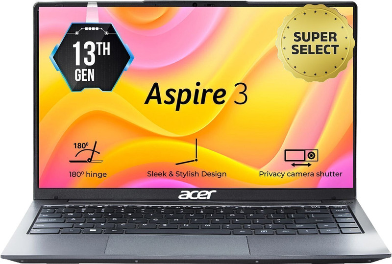 Acer Aspire 3 Intel Core i5 13th Gen 1334U - (16 GB/512 GB SSD/Windows 11 Home) A324-53 Thin and Light Laptop(14 Inch, Steel Gray, 1.45 Kg)