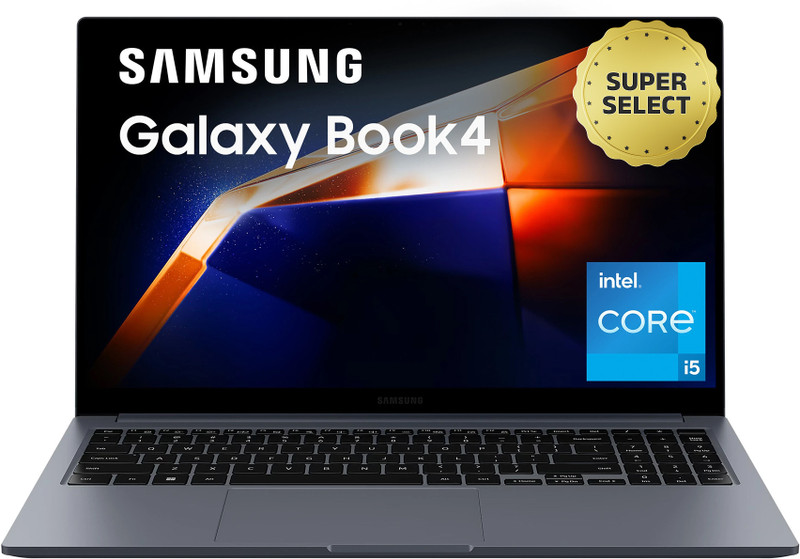 Samsung Galaxy Book4 Metal Intel Core i5 13th Gen 1335U - (8 GB/512 GB SSD/Windows 11 Home) NP750XGJ-KG1IN / NP750XGJ-LG1IN Thin and Light Laptop(15.6 Inch, Gray, 1.55 Kg, With MS Office)