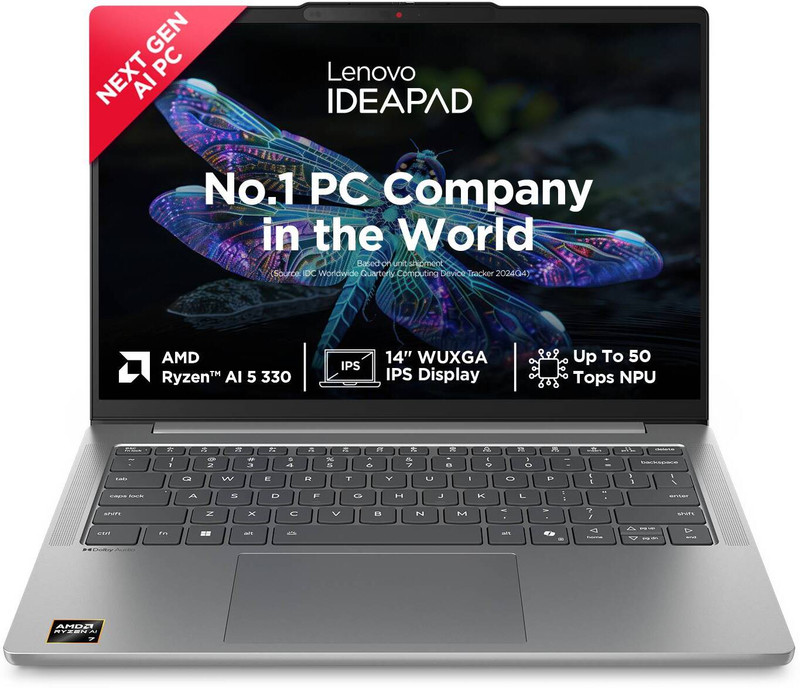 Lenovo IdeaPad Slim 3 with 1Yr ADP AMD Ryzen 5 Quad Core 7520U - (16 GB/512 GB SSD/Windows 11 Home) 15AMN8 Thin and Light Laptop(15.6 Inch, Arctic Grey, 1.62 kg, With MS Office)