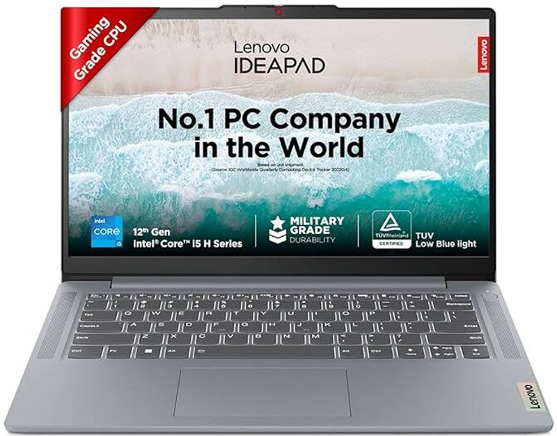 Lenovo Intel Core i5 12th Gen - (16 GB/512 GB SSD/Windows 11 Home) 83EQ005VIN Thin and Light Laptop(14 Inch, Arctic Grey, With MS Office)