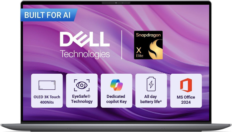 DELL XPS Snapdragon X Elite - (32 GB/1 TB SSD/Windows 11 Home) 9345 Thin and Light Laptop(13 Inch, Graphite, 1.17 Kg, With MS Office)