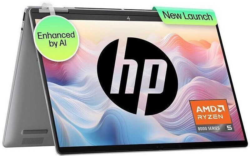 HP ENVY AMD Ryzen 5 Hexa Core 8640HS - (16 GB/512 GB SSD/Windows 11 Home) 14-fa0038AU Thin and Light Laptop(14 Inch, Mineral Silver, 1.44 Kg, With MS Office)