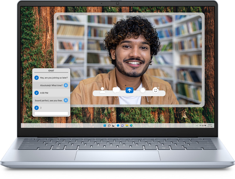 DELL 14 Microsoft Office Home 2024 AMD Ryzen AI 7 Octa Core 350 AI - (16 GB/1 TB SSD/Windows 11 Home) DB14255 Thin and Light Laptop(14 Inch, Ice Blue, 1.52 Kg, With MS Office)