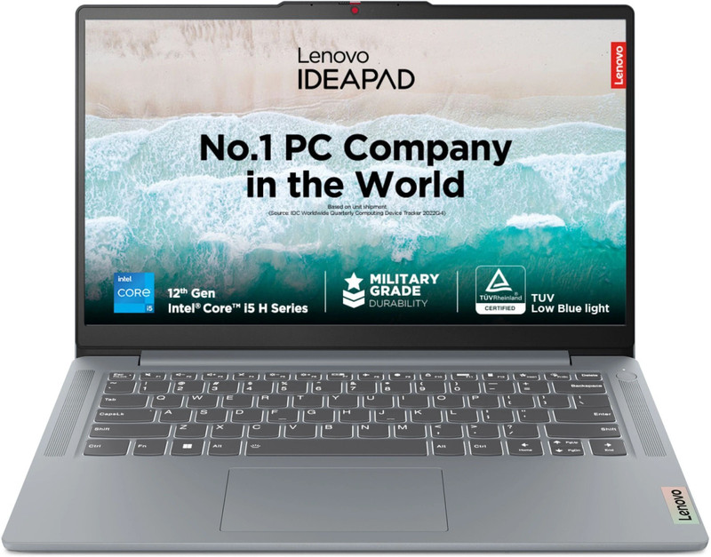 Lenovo IdeaPad Slim 3 Intel Core i5 12th Gen 12450H - (8 GB/512 GB SSD/Windows 11 Home) 14IAH8 Thin and Light Laptop(14 Inch, Arctic Grey, 1.37 Kg, With MS Office)