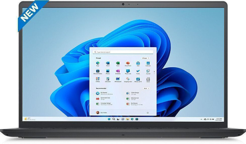 DELL 15 AMD Ryzen 3 Quad Core 7320U - (8 GB/512 GB SSD/Windows 11 Home) Inspiron 3535 / 15 DC 15255 Thin and Light Laptop(15.6 Inch, Carbon Black, 1.67 kg, With MS Office)