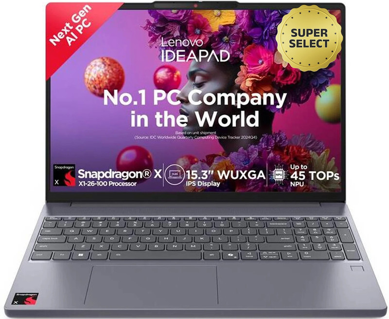 Lenovo IdeaPad Slim 3 Next Gen AI PC WUXGA IPS Copilot + PC Qualcomm Snapdragon X - (16 GB/512 GB...