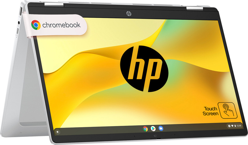 HP Intel Core N N100 - (4 GB/128 GB/Chrome OS) 14b-cd0011TU Chromebook(14 Inch, Glacier Silver, 1.37 Kg)