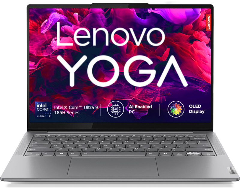 Lenovo Yoga Slim 7 Ultra 9 185H WUXGA OLED Intel Core Ultra 9 185H - (32 GB/1 TB SSD/Windows 11 Home) Yoga Slim 7 14IMH9 Thin and Light Laptop(14 inch, Luna Grey, 1.39 Kg, With MS Office)