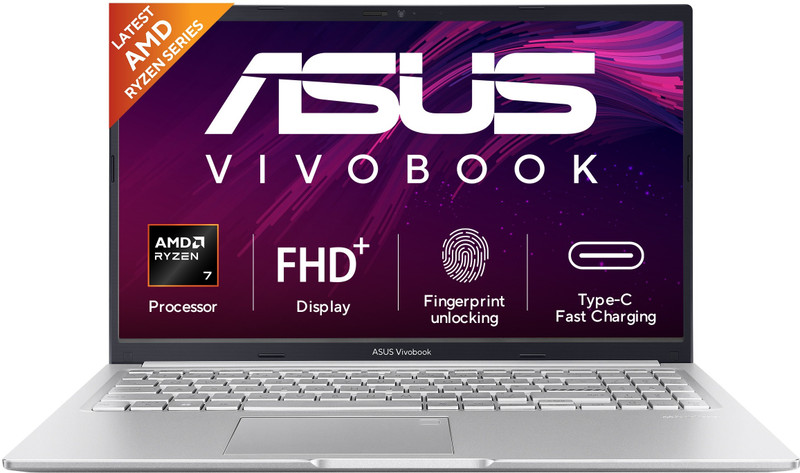 ASUS Vivobook 15 (2026) with Office 2024 + M365 Basic*, AMD Ryzen 7 Octa Core 170 - (16 GB/512 GB SSD/Windows 11 Home) M1502NAQ-BQ121WS Thin and Light Laptop(15.6 inch, Cool Silver, 1.7 kg, With MS Office)