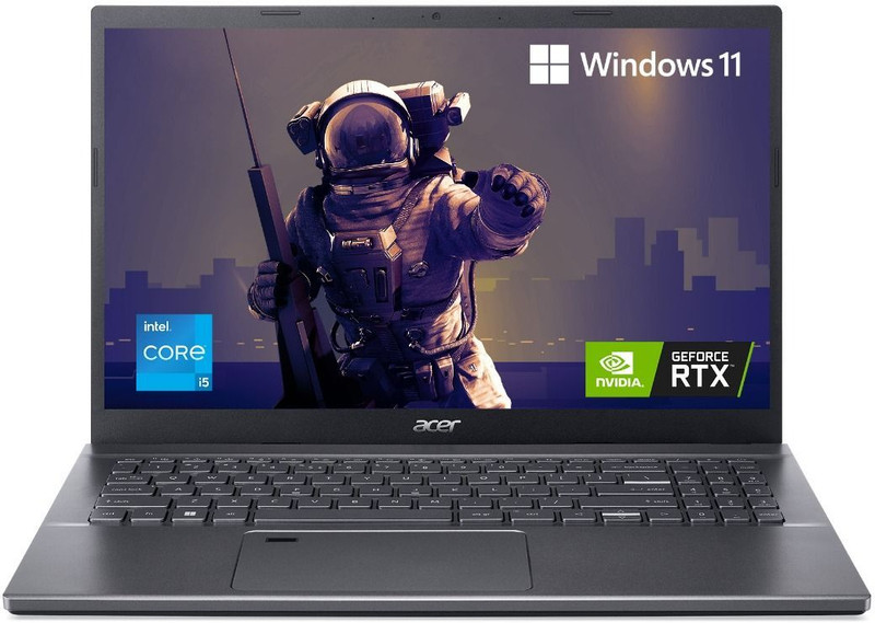 Acer Aspire 5 gaming Intel Core i5 12th Gen 1240P - (8 GB/512 GB SSD/Windows 11 Home/4 GB Graphics/NVIDIA GeForce RTX RTX 2050) A515-57G Gaming Laptop(15.6 Inch, Steel Gray, 1.8 Kg)