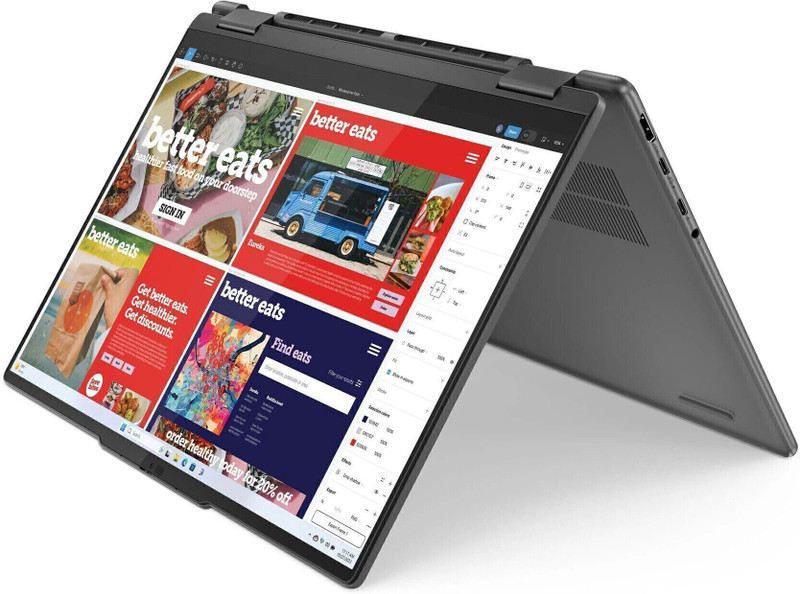Lenovo Yoga 7 AI PC Metal Chasis with 1Yr ADP Intel Core Ultra 5 125H - (16 GB/512 GB SSD/Windows 11 Home) 14IML9 2 in 1 Laptop(14 Inch, Storm Grey, 1.49 Kg, With MS Office)