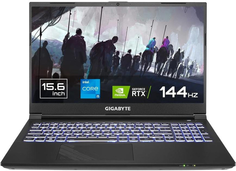 GIGABYTE G5 GE-51IN213SH Core i5 12th Gen – (8 GB/512 GB SSD/Windows 11 Home/4 GB Graphics/NVIDIA GeForce RTX 3050) RC55GE Gaming Laptop (15.6…