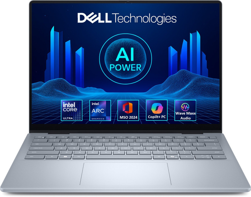 DELL 14 Plus Intel Core Ultra 7 256V - (16 GB/512 GB SSD/Windows 11 Home) DB14250 Thin and Light Laptop(14 Inch, Ice Blue, 1.55 Kg, With MS Office)