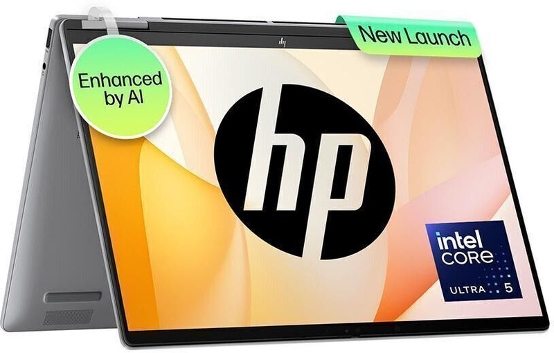 HP ENVY AI PC Intel Core Ultra 5 125U - (16 GB/512 GB SSD/Windows 11 Home) 14-fc0105TU Thin and Light Laptop(14 Inch, Meteor Silver, 1.44 Kg, With MS Office)