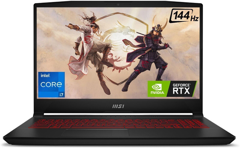 MSI Katana GF66 Intel Core i7 12th Gen 12650H - (8 GB/512 GB SSD/Windows 11 Home/4 GB Graphics/NVIDIA GeForce RTX 3050/144 Hz) Katana GF66 12UC-880IN Gaming Laptop(15.6 Inch, Black, 2.25 Kg)