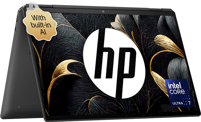HP Spectre x360 Intel Core Ultra 7 155H - (16 GB/1 TB SSD/Windows 11 Home) 16-aa0015TU 2 in 1 Laptop(16 Inch, Nightfall black aluminum, 1.95 Kg)