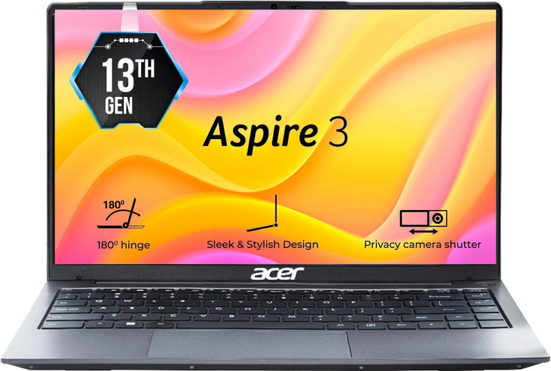 Acer Aspire 3 Intel Core i3 13th Gen 1305U - (8 GB/512 GB SSD/Windows 11 Home) A324-53 Thin and Light Laptop(14 Inch, Steel Gray, 1.45 Kg) - 40% off at DetectaDeal