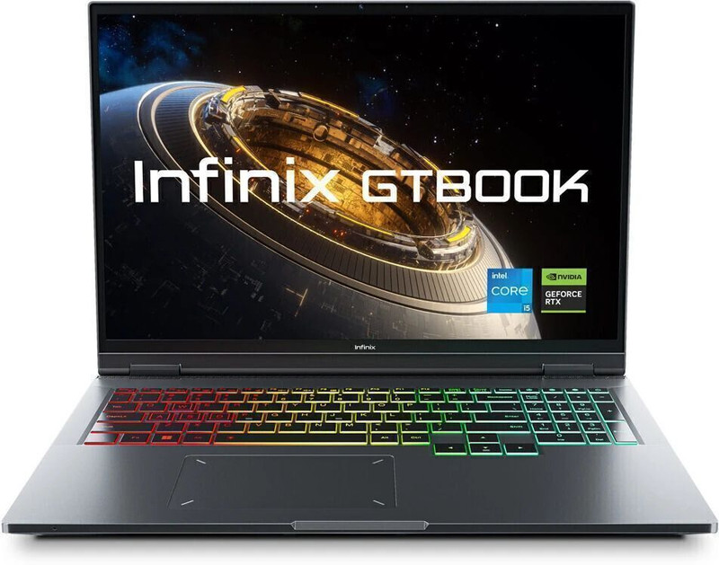 Infinix GT Book Intel Core i5 12th Gen 12450H - (16 GB/512 GB SSD/Windows 11 Home/6 GB Graphics/NVIDIA GeForce RTX 3050/80 W) GL613 Gaming Laptop(16 Inch, Grey, 1.99 kg)
