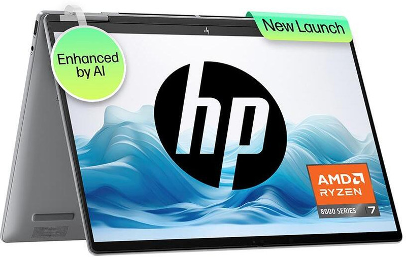 HP ENVY AMD Ryzen 7 Octa Core 8840HS - (16 GB/512 GB SSD/Windows 11 Home) 14-fa0052AU Thin and Light Laptop(14 inch, Mineral Silver, 1.44 Kg, With MS Office)